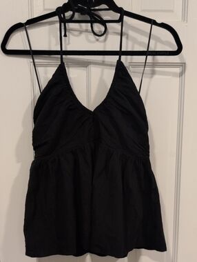 Old Navy Black Halter Tie Spaghetti Strap Camisole